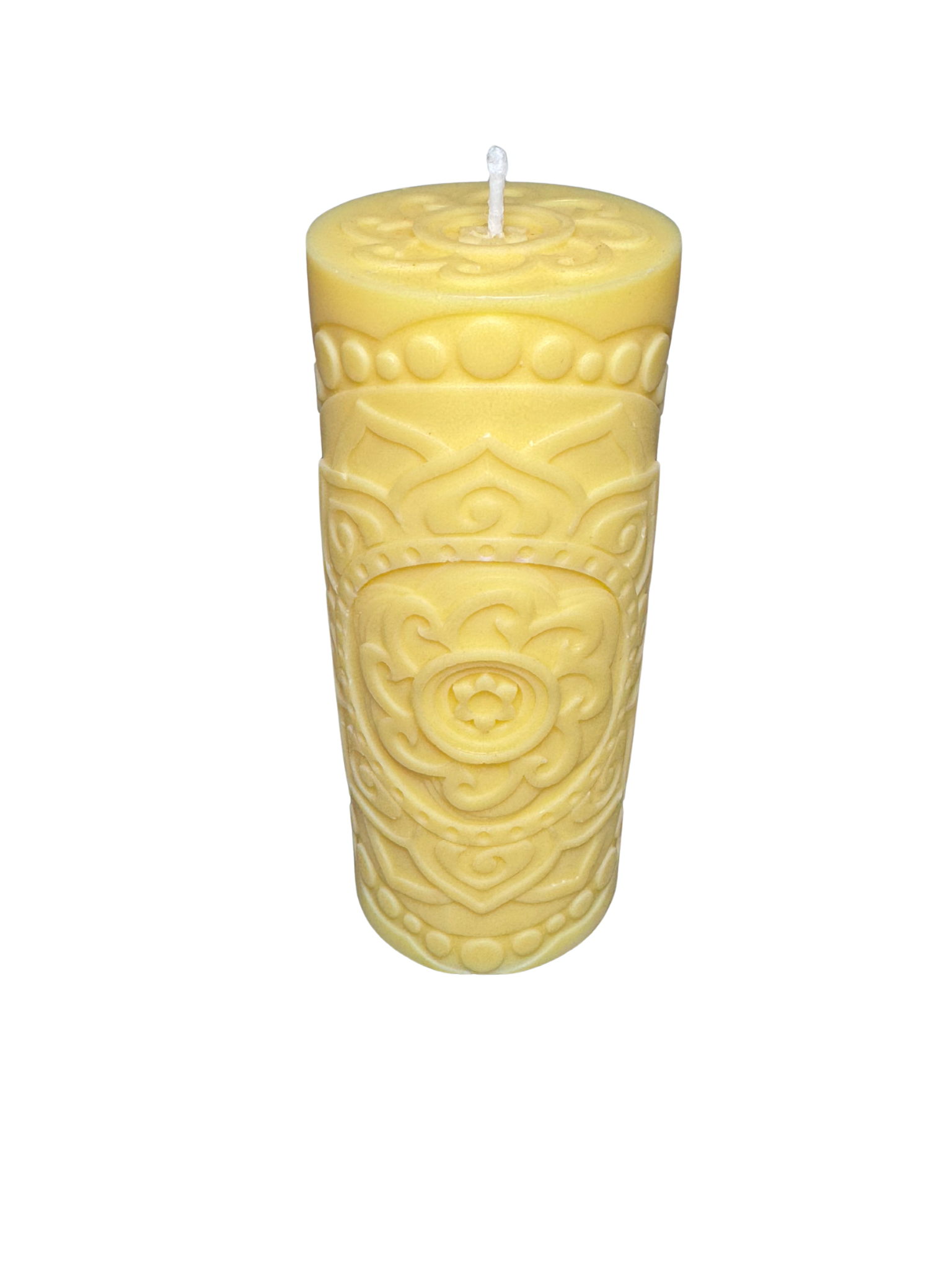 candela artigianale in cera di soia per meditazione