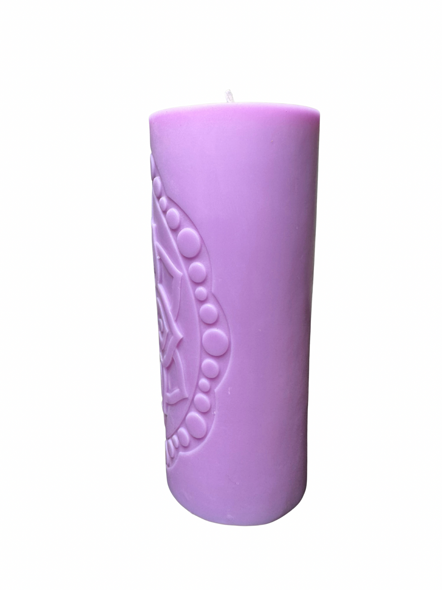 candela de la fiamma della quiete vista di lato