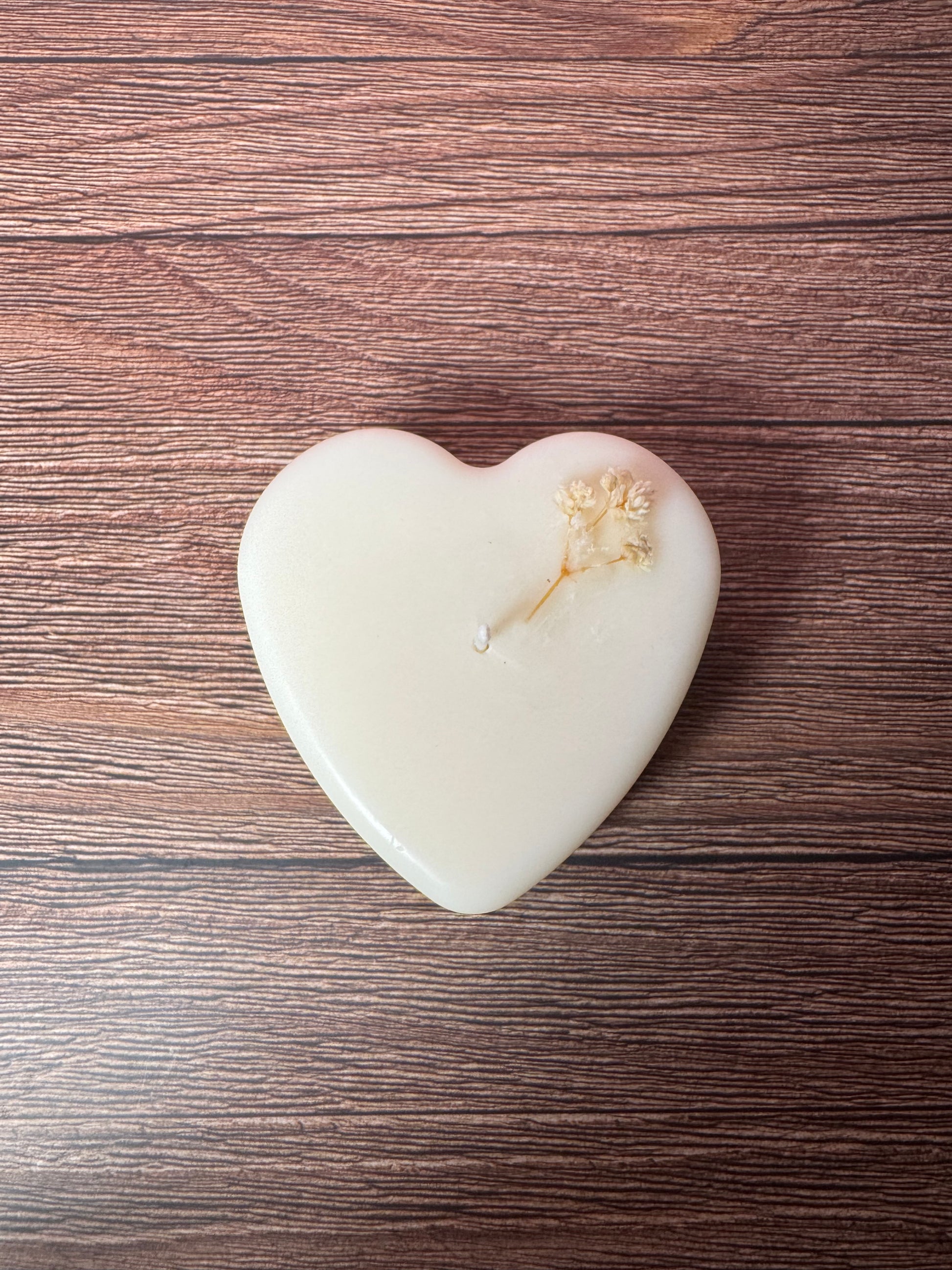 candela cuore in cera di soia
